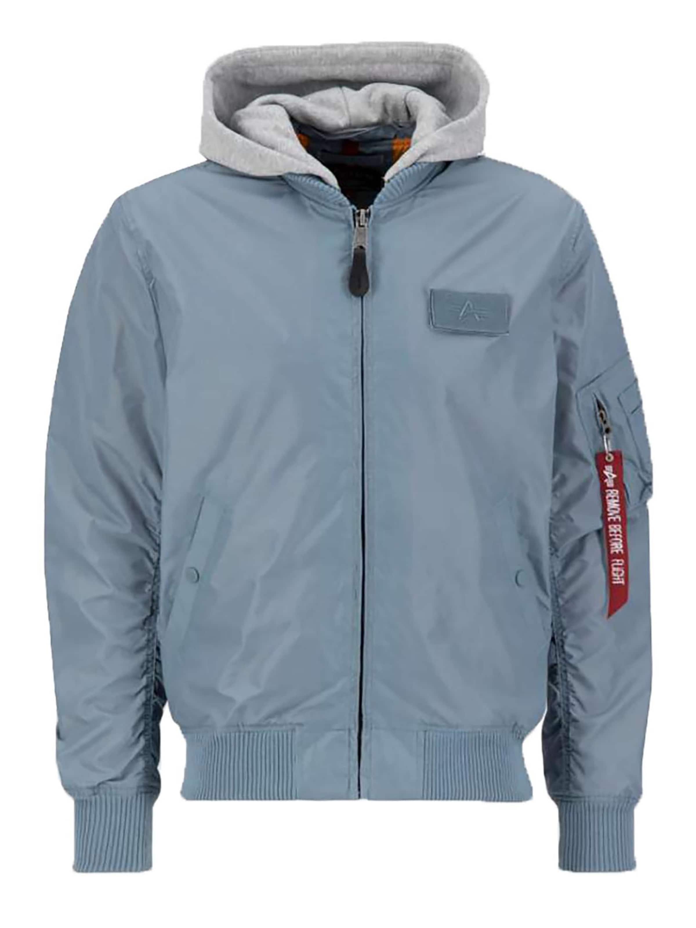 ALPHA INDUSTRIES Between-Season Jacket 'MA-1 TT' in Blue: front
