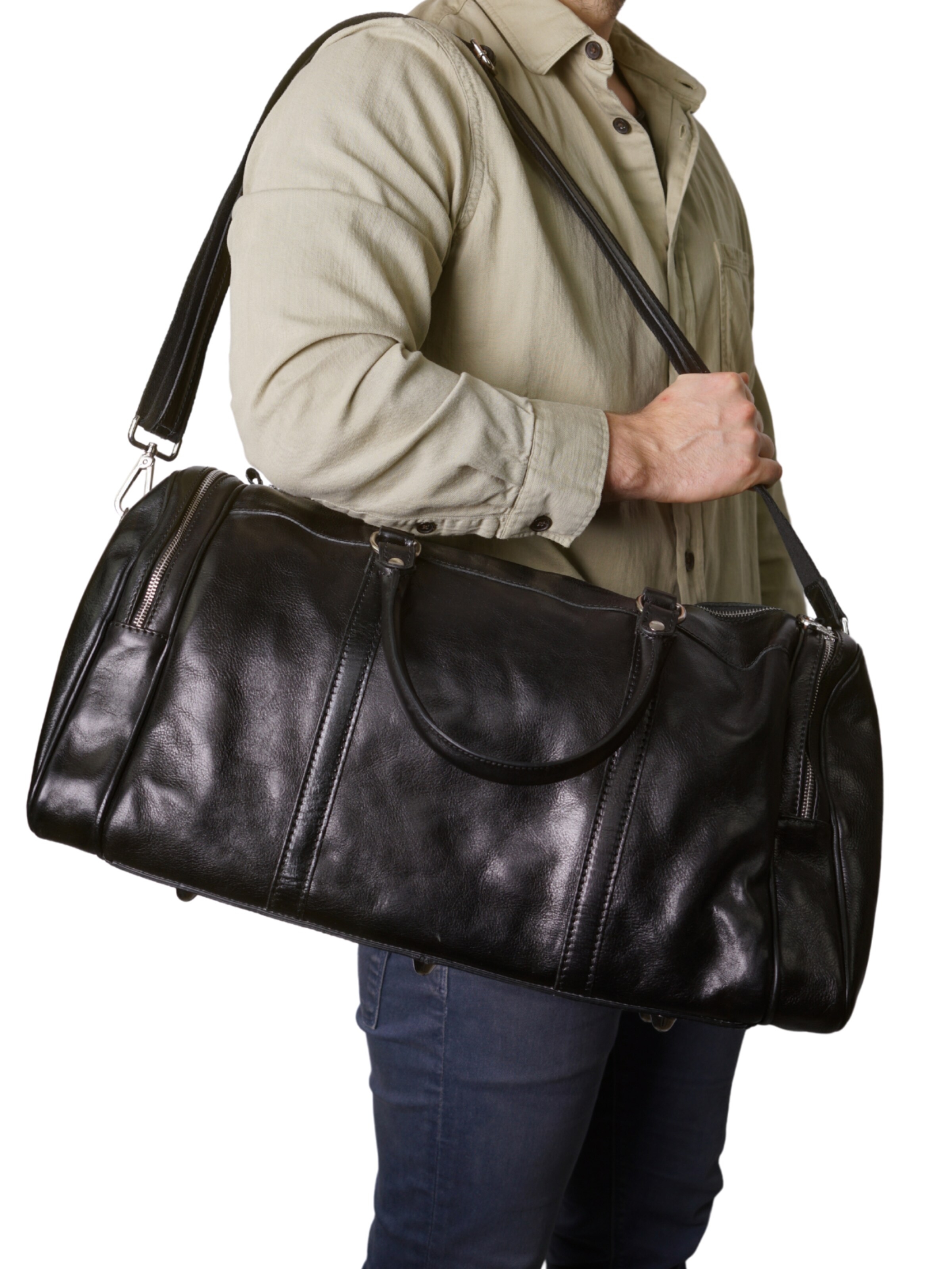 lePelou Weekendtas 'JULIAN' in Zwart