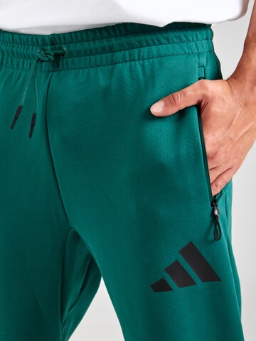 ADIDAS SPORTSWEAR Tapered Sports trousers 'Z.N.E.' in Green