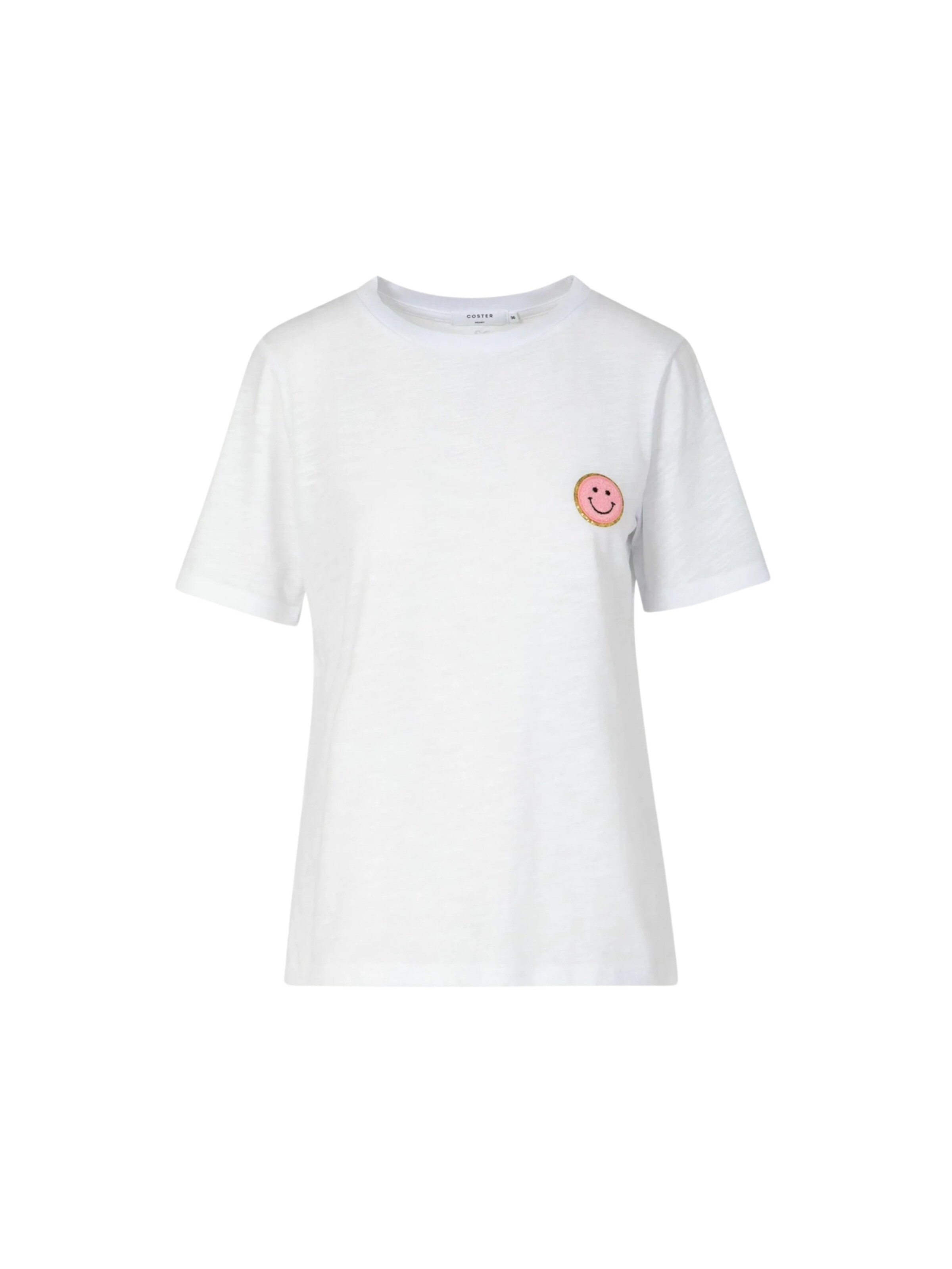 Coster Copenhagen - Top ' SMILE ' en blanco: frente