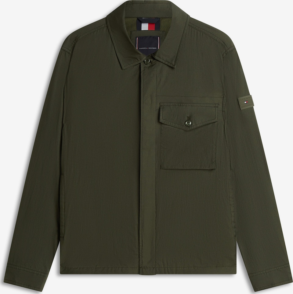 Geacă de primăvară-toamnă de la TOMMY HILFIGER pe verde: față