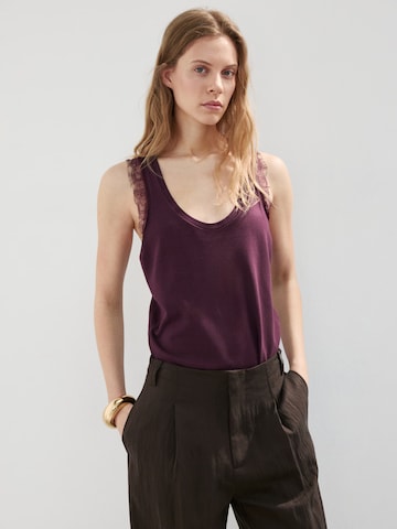 MANGO Top 'CUBA' - lila: elől