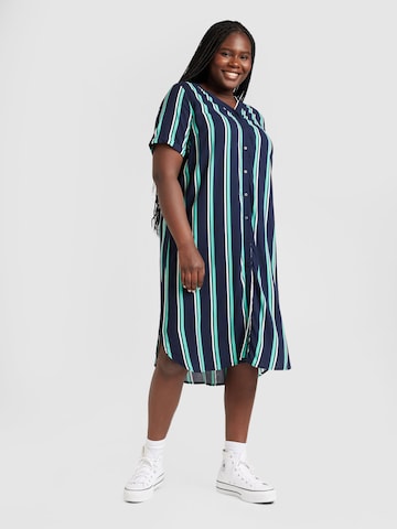 Abito 'CARBABOOST' di ONLY Carmakoma in blu: frontale