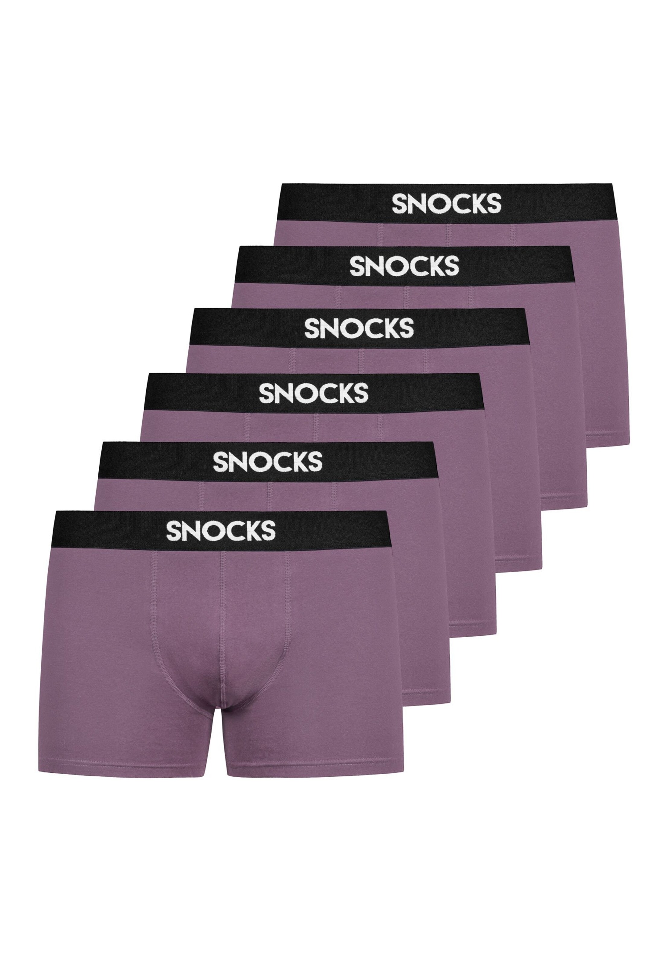 SNOCKS Boxer shorts in Purple: front