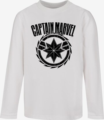 ABSOLUTE CULT Shirt 'Captain Marvel - Blade' in White: front