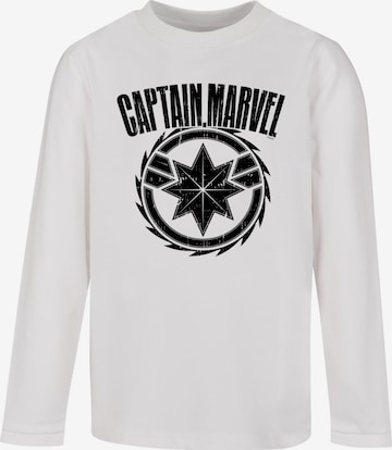 ABSOLUTE CULT Shirt 'Captain Marvel - Blade' in Wit: voorkant