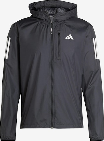 ADIDAS PERFORMANCESportska jakna 'Own The Run' - crna boja: prednji dio