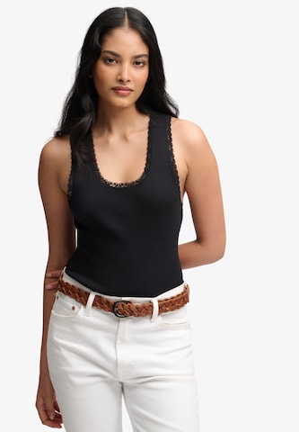 Superdry & Co Top in Schwarz: Vorderseite
