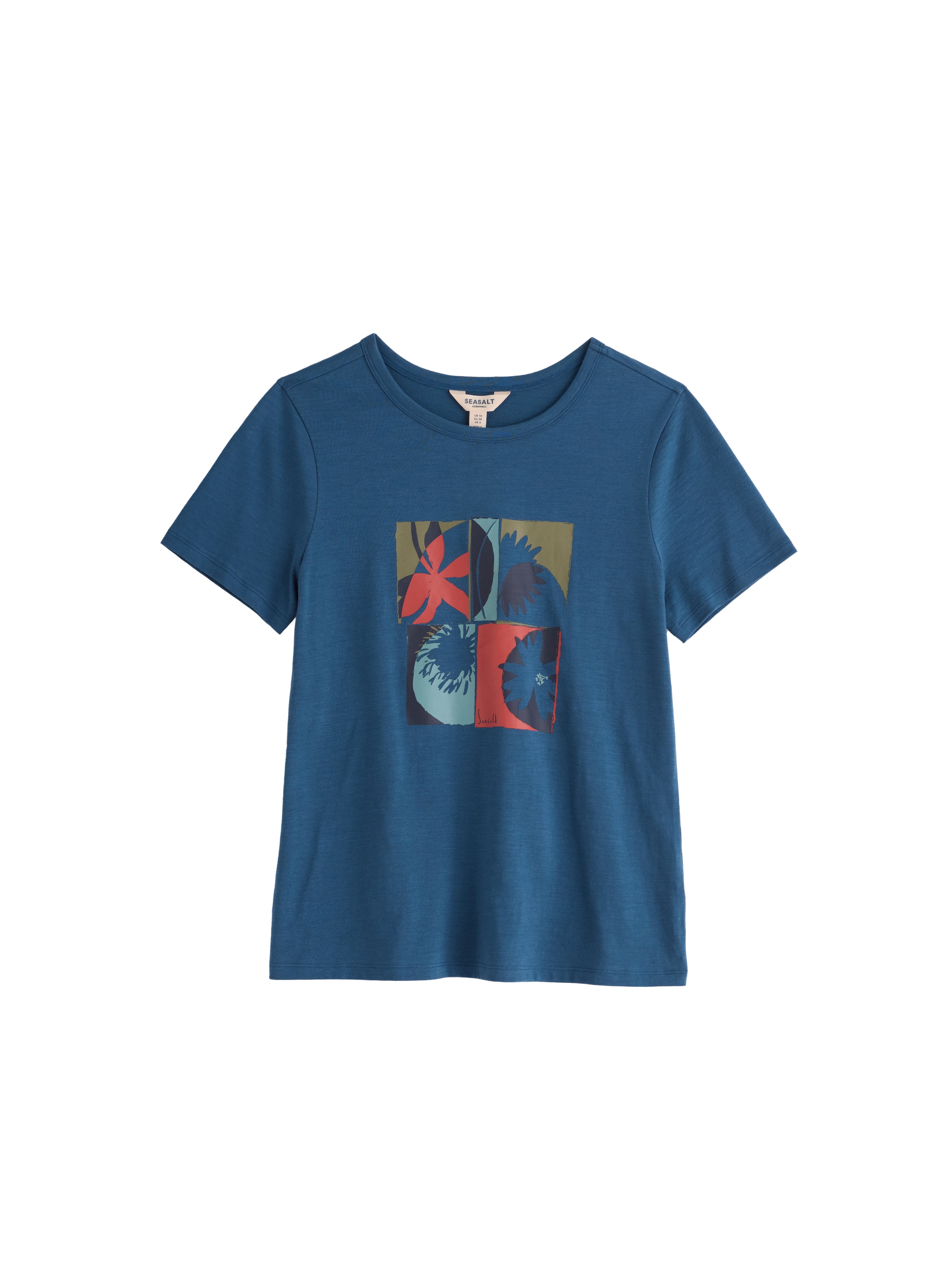 Seasalt Cornwall Shirt 'Printing Ink' in Blauw: voorkant