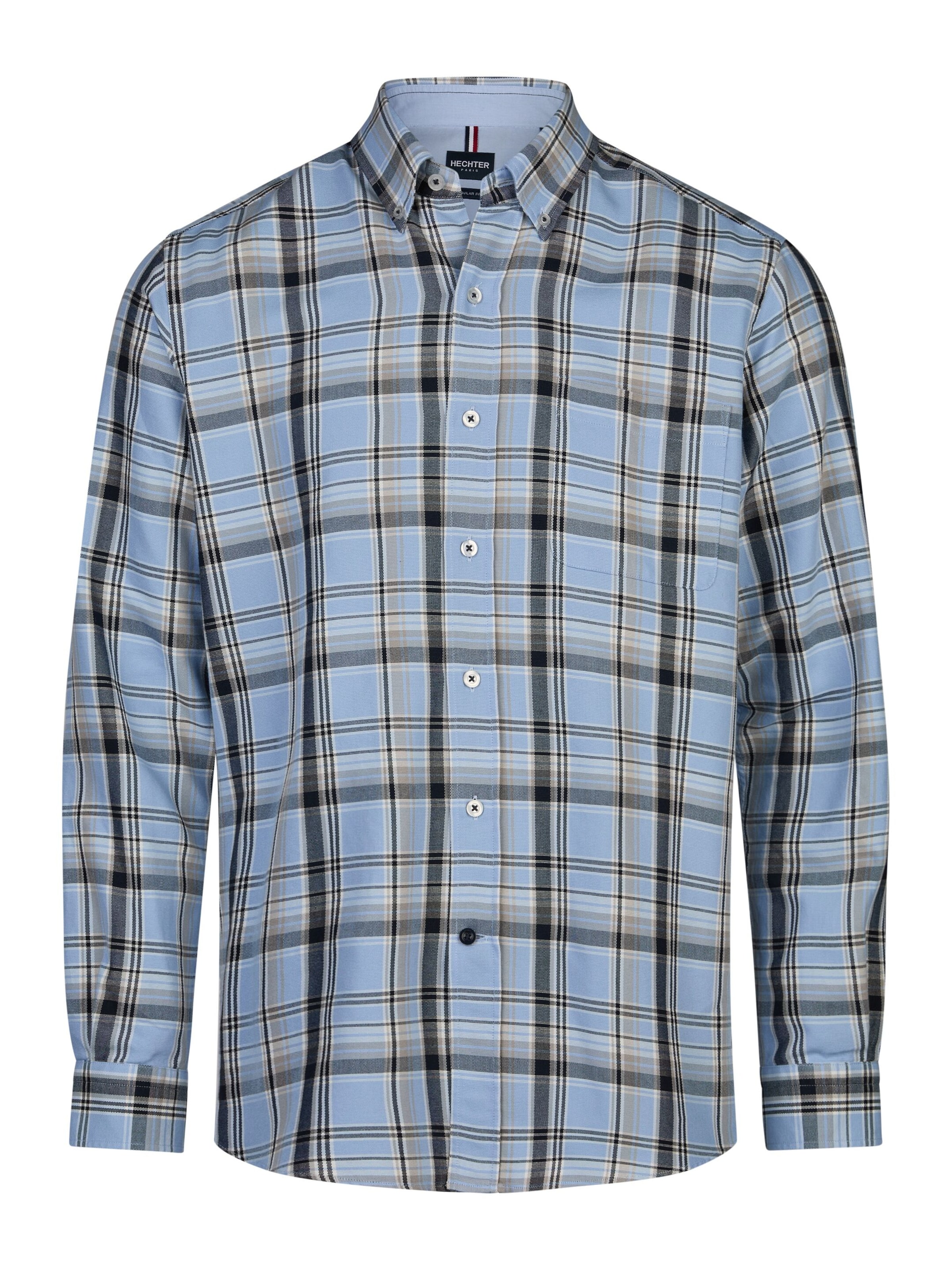 HECHTER PARIS Regular fit Overhemd in Blauw: voorkant