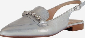 Décolleté sling di GABOR in argento: frontale