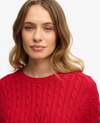 Superdry Pull-over en rouge, Vue avec produit