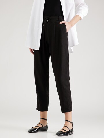 ONLY Regular Pleat-front trousers 'CARO POPTRASH' in Black: front