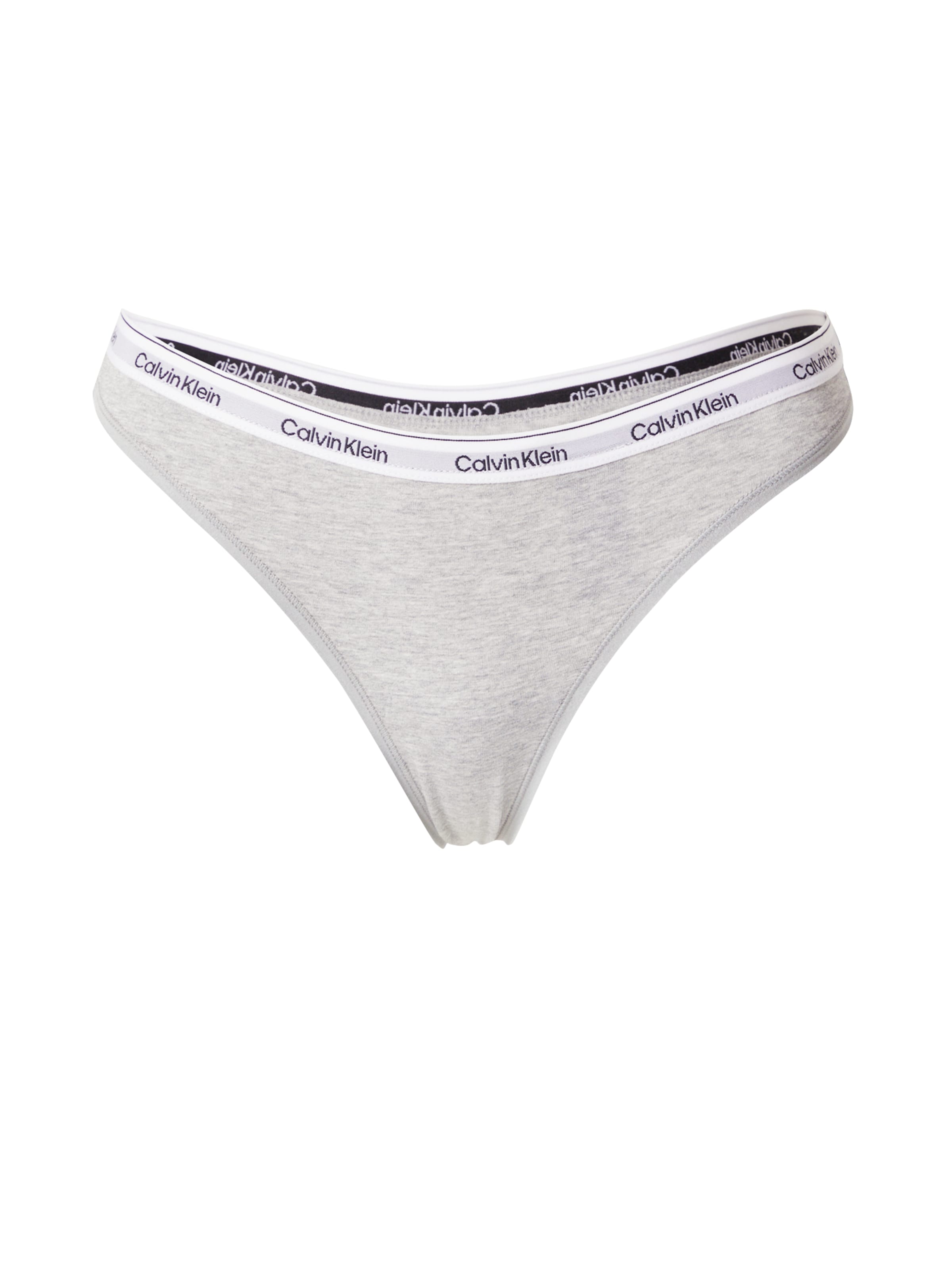 Calvin Klein Underwear String in Grey: front