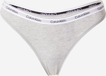 Calvin Klein Underwear Thong in Grey: front