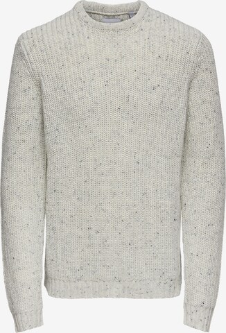 Only & Sons - Jersey 'Nazlo' en blanco: frente