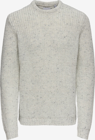 Only & Sons Sweater 'Nazlo' in White: front