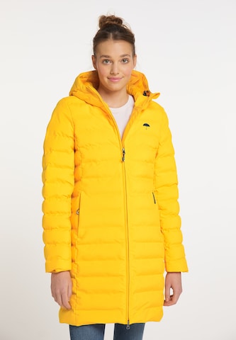 Schmuddelwedda Winter coat in Yellow: front