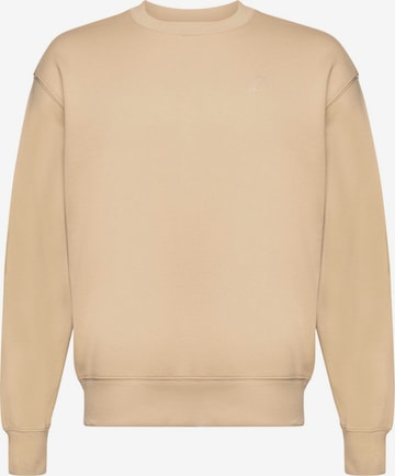 Sweat-shirt ESPRIT en beige : devant