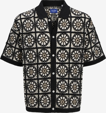 JACK & JONES - Ajuste regular Cárdigan 'JORCARTAGENA' en negro: frente