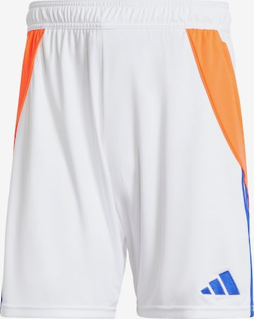 Pantalon de sport 'Tiro 24' ADIDAS PERFORMANCE en blanc : devant