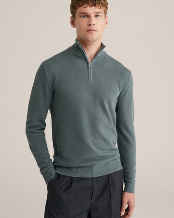 WE Fashion Свитер в Зеленый: спереди