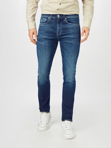 Calvin Klein Jeans Skinny Jeans in Blauw: voorkant