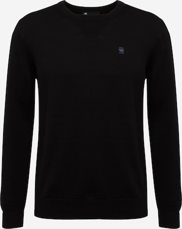 G-Star RAW Regular Fit Pullover in Schwarz: predná strana