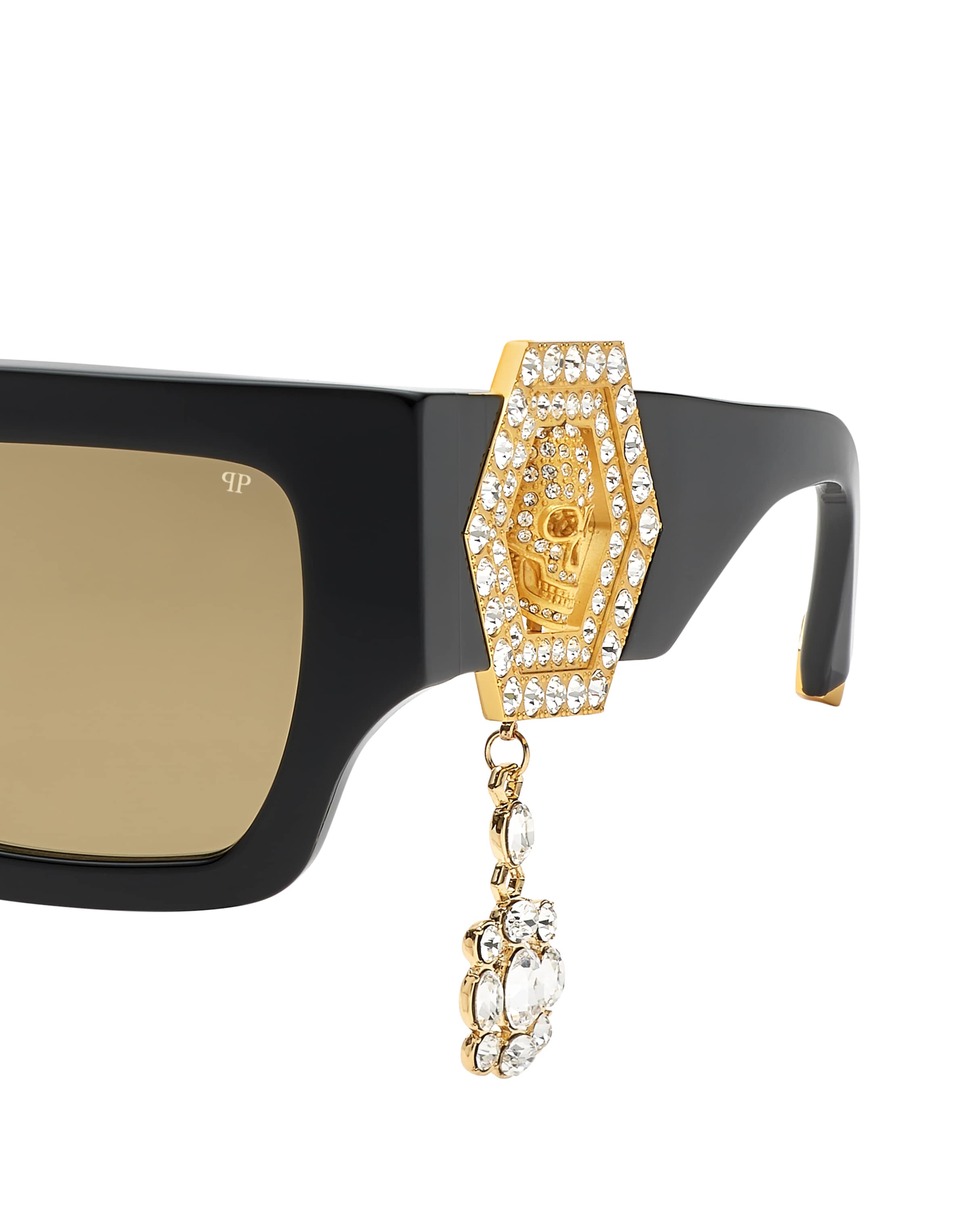 Philipp Plein Sonnenbrille in Schwarz