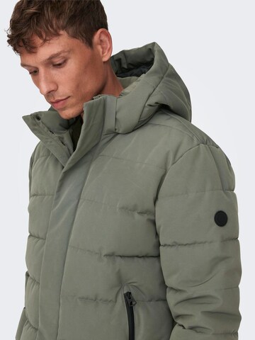 Giacca invernale 'ONSCAYSON' di Only & Sons in grigio