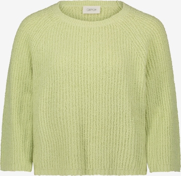 Cartoon Pullover in Grün: Vorderseite