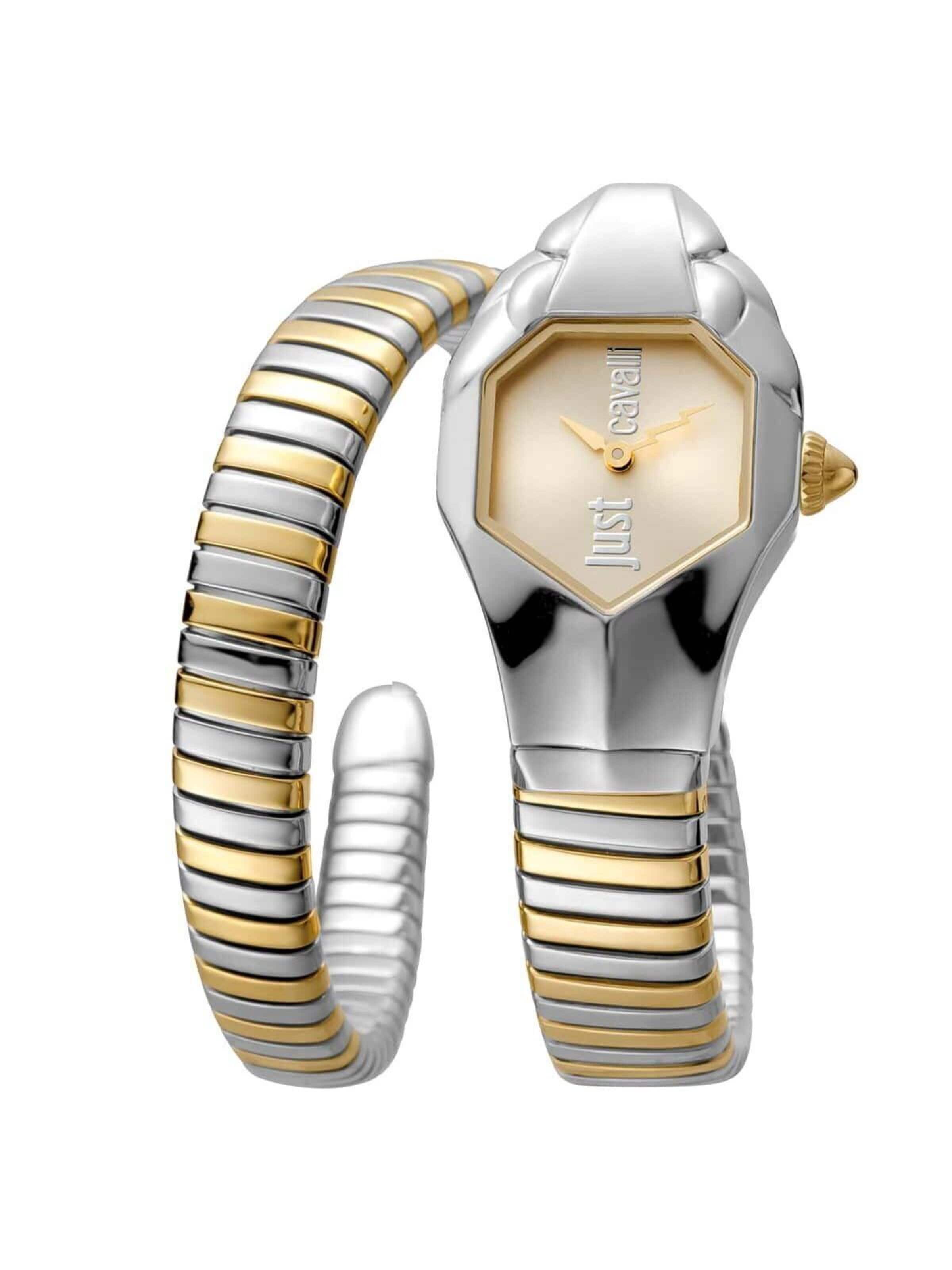 Just Cavalli Analoog horloge 'Just Cavalli Woman Watch JC1L001M0035' in Zilver: voorkant