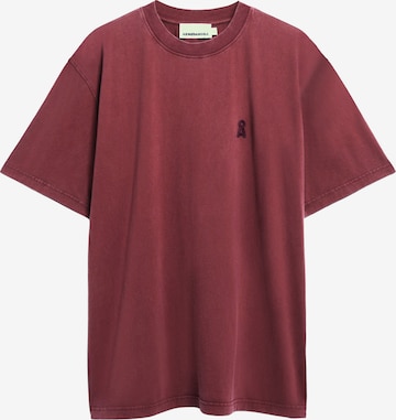 T-Shirt 'MAARKOS' ARMEDANGELS en rouge : devant