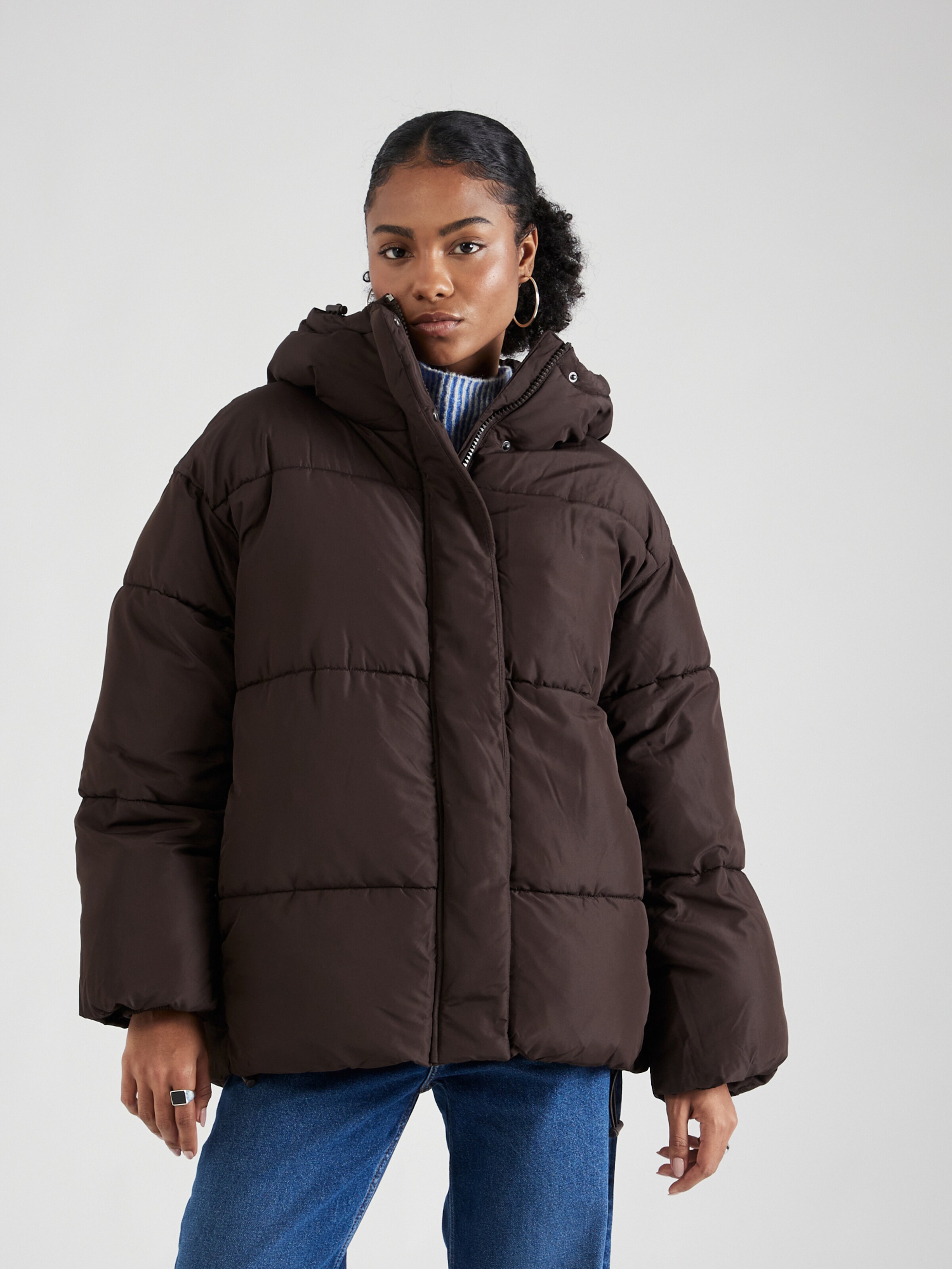 Monki Winter jacket in Brown ABOUT YOU