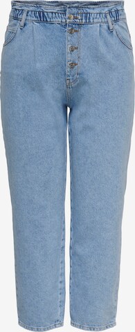 ONLY Carmakoma Loosefit Bandplooi jeans 'Luba' in Blauw: voorkant