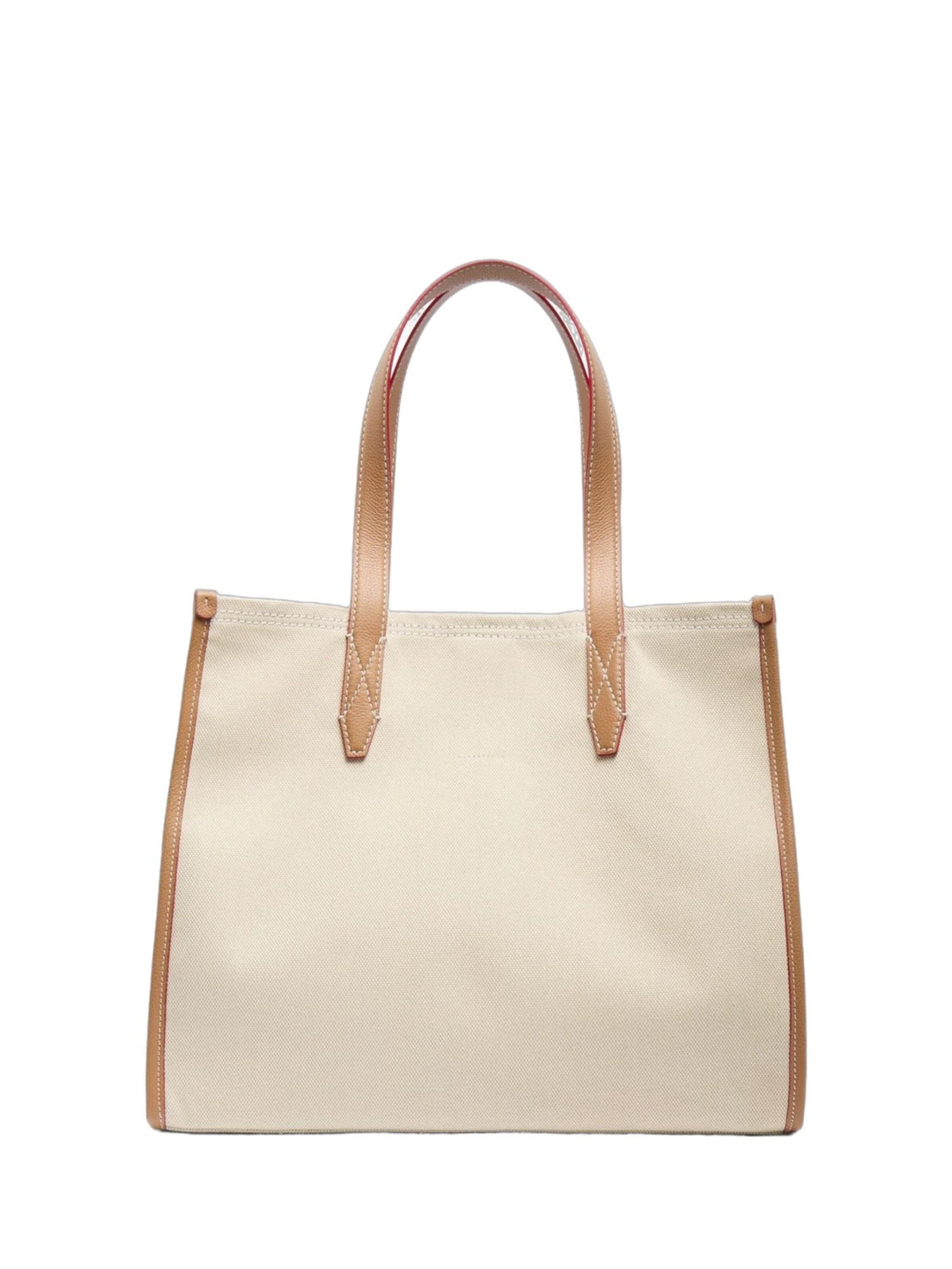 Shopper 'Lancel Capsule Cabas L Toile Naturel Beige' di Lancel in beige