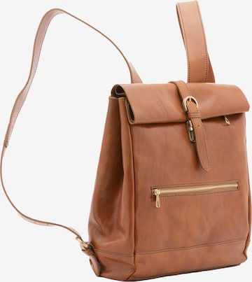 Sac à dos Viola Castellani en marron : devant