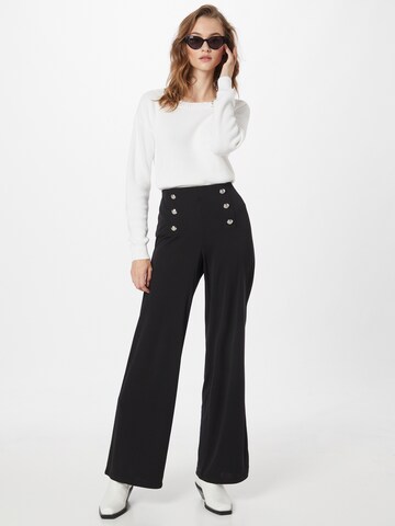 Lauren Ralph Lauren Wide leg Παντελόνι 'Corydon' σε μαύρο