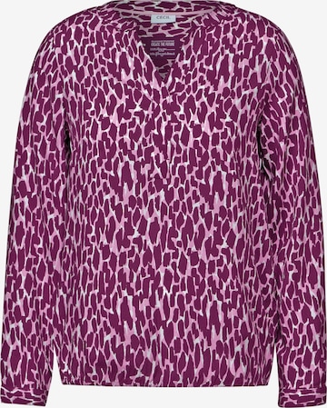 CECIL Gemusterte Bluse in Pink: Vorderseite