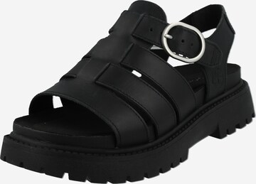 TIMBERLAND Sandal 'FISHERMAN' i svart: framsida