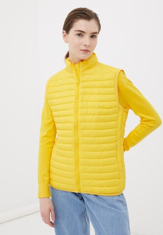 Finn Flare Vest 'Basic' in Yellow: front