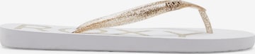 Tongs 'Viva Sparkle' ROXY en beige : devant