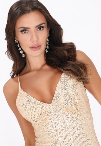 faina - Vestido de festa em bege