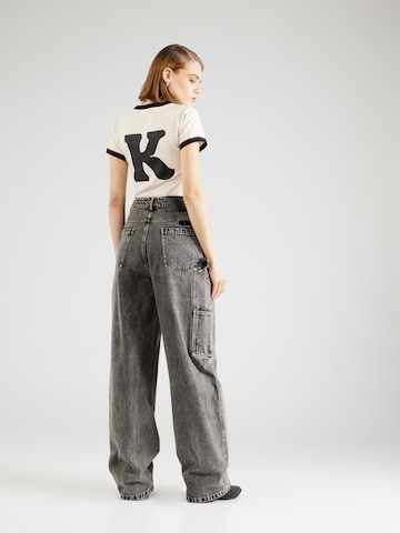 Karo Kauer Wide leg Jeans i svart