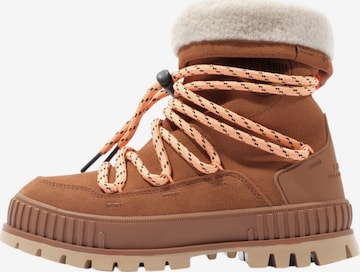 Boots Palladium en marron : devant