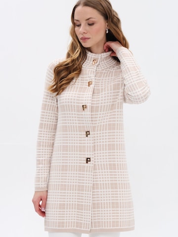 Passioni Between-Seasons Coat in Orange: front