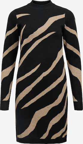 OBJECT - Vestido de punto 'OBJRAY' en negro: frente