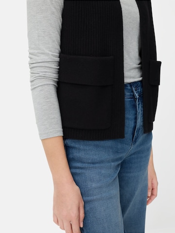 CAMEL ACTIVE Strickweste mit Taschen in Schwarz