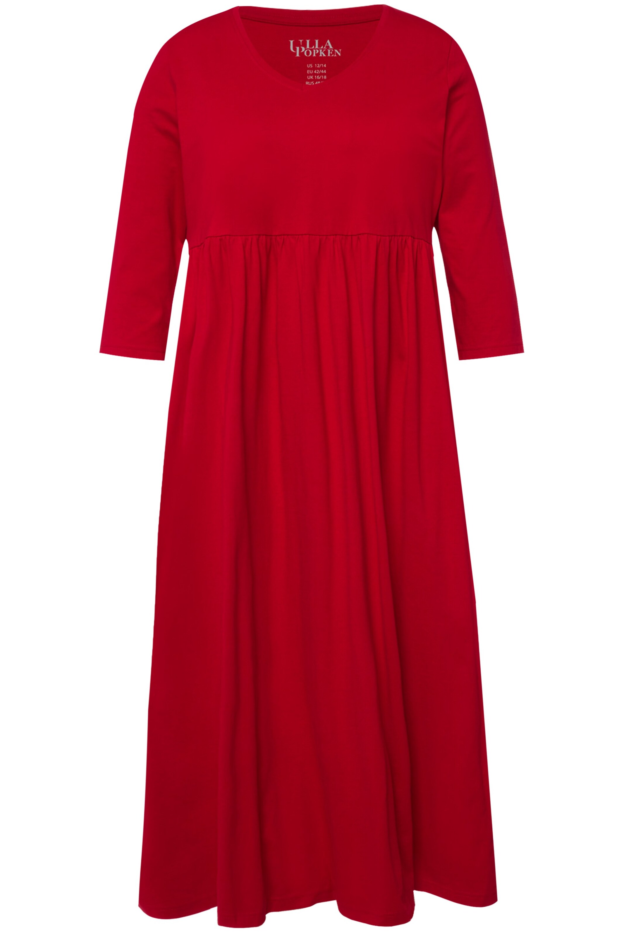 Ulla Popken Jurk in Rood: voorkant