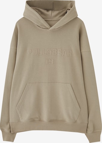 Pull&Bear Sweatshirt in Beige: predná strana